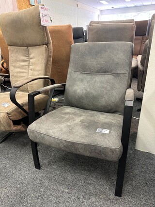 Fauteuil Jurjen, microvezel antraciet